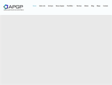 Tablet Screenshot of apgp.com.br